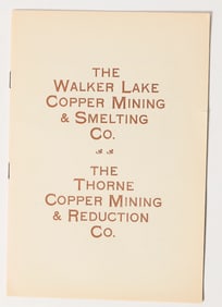 Walker Lake Copper Mining & Smelting Co. / Thorne CMC Prospectus, c1906 [200801]