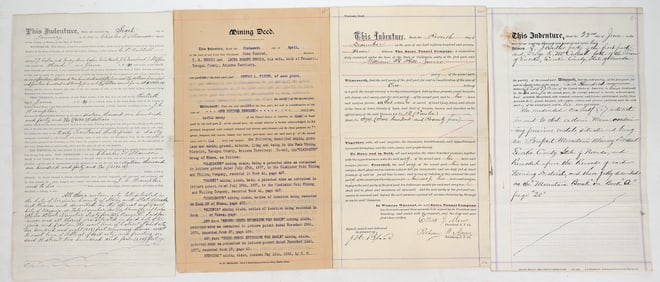 Nevada Mining Related Deeds & Indentures, 4 [195772]