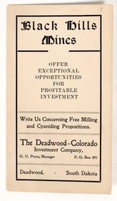 Homestake Gold Mine Investment Company Prospectus [202350]