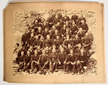Miner's Funeral, Killed in a Fall c1890 Photograph [200414]
