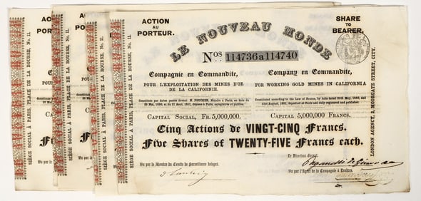 Le Nouveau Monde Gold Rush Mining Stock Group (5)  [200858]