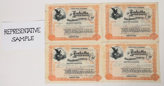 Isabella Gold Mining Stocks, 200, 1896-1909 [192324]
