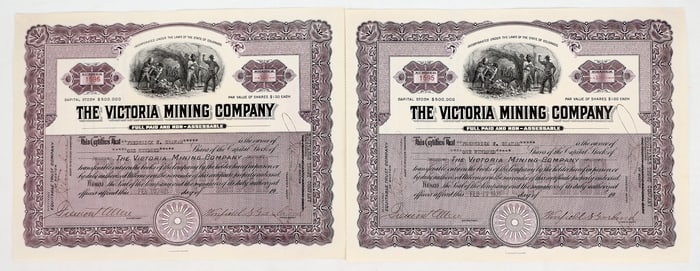 Victoria Mining Company Stocks [194434]
