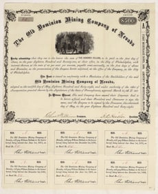 Old Dominion Mining Company of Nevada Bond, 1868 [197633]