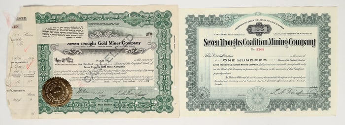 Seven Troughs, Nevada Mining Stock Pair [201763]