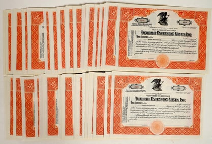 Tonopah Extension Mines inc. Stocks, Blank [198958]