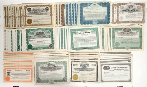 Nevada Mining Stocks Large Collection [200629]