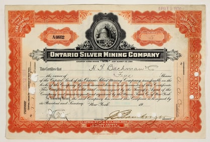 Ontario Silver Mining Co. Stock [200618]