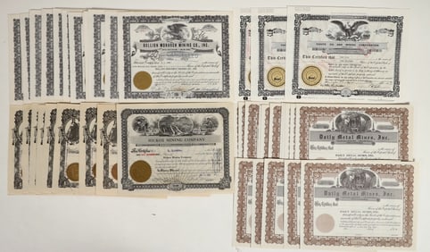 Utah Mining Stocks Dealers Lot [200615]