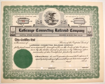 LaGrange Connecting Railroad Stock [199685]