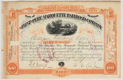 The Flint and Pere Marquette Railroad Co. Stock [200208]