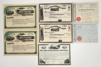 New Jersey Railroad Stock Group (6) [202569]
