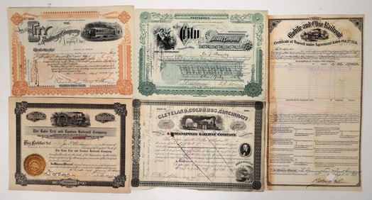 Ohio Railroad Stocks, 4, 1870-1930 [192609]