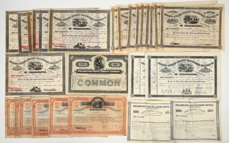 Philadelphia Railroad Stock Collection [202666]