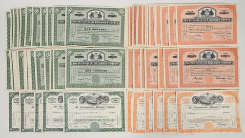 Pennsylvania Railroad Company Stock Certificates [202663]