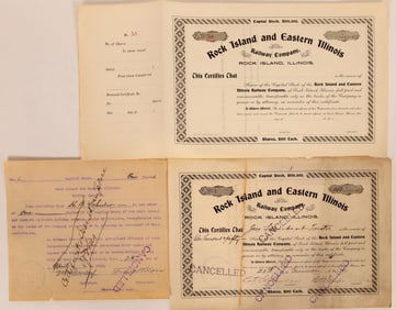 Rock Island and Eastern Illinois Railway Co. Stocks [199686]