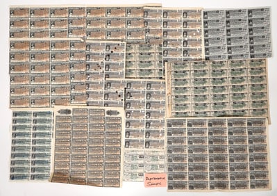 US Railroad Bond Coupons, 100's, 1800's [193240]