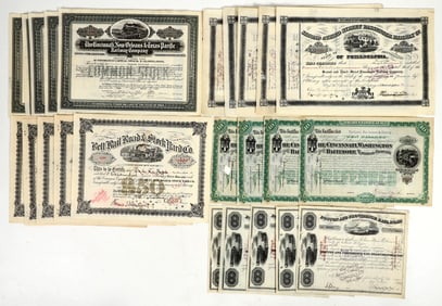 Various Railroad Stocks [201234]