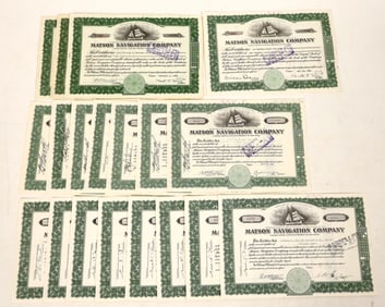 Matson Navigation, 1930's-1950's, 25 Stocks [190968]