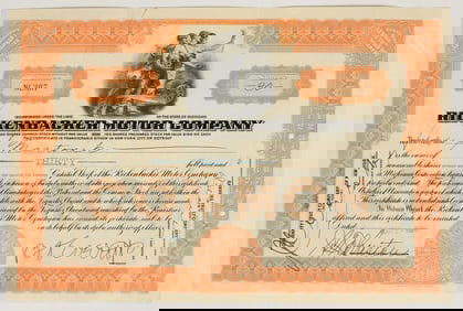 Rickenbacker Motor Co. Stock [200203]