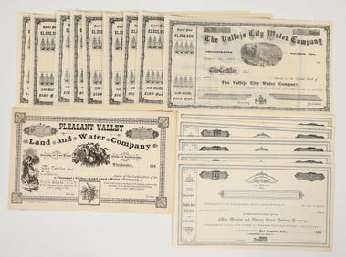 California Non-Mining Stock Certificates (Railway, Water) [202661]