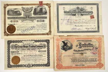 Four Different Colorado Stock Certificates incl. One Mining [202700]