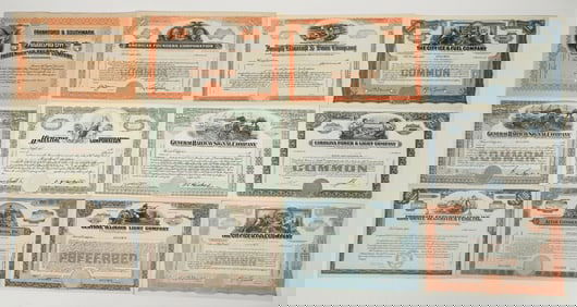 Hamilton Bank Note Specimen Stock Collection (12) [200832]