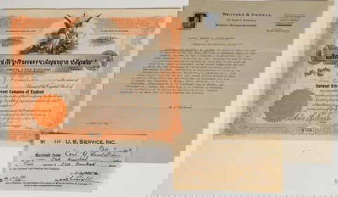 National Life Preserver Company Of England Stock [200207]