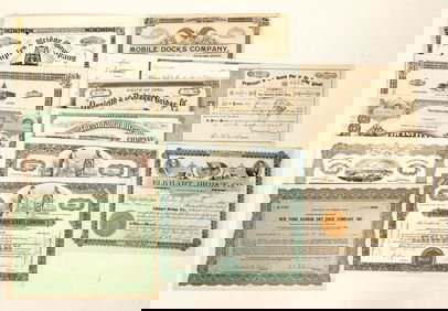 Bridge, Tunnel & Dock Stocks, 13 Different [190986]