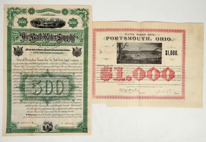 Ohio and Maine Water Works Bonds  [201239]