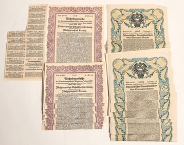Austria War/Housing Consecutive Number Bonds [188952]