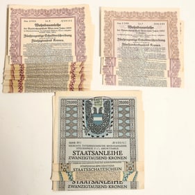 Collection Of Austrian Bearer Bond. [188948]