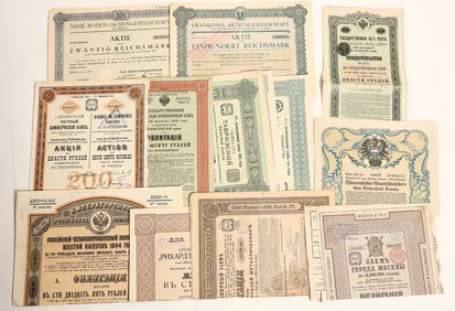 Russian, German And Austrian Bonds. [188957]