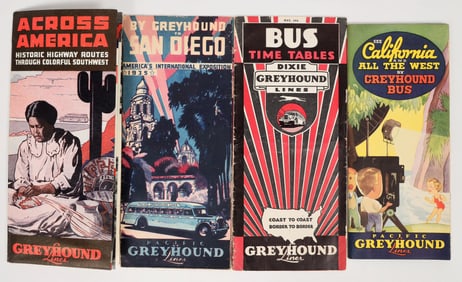 Western Greyhound Bus Line Brochures & Promo, 1930s [202159]