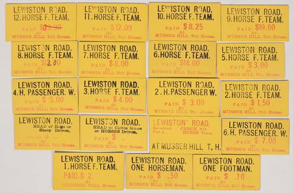 Weaverville & Shasta Toll Road Tickets [195990]