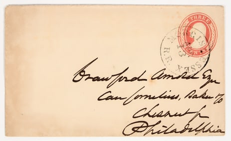 Early Morris & Essex Railroad Cancel on Cover to Philadelphia [201680]