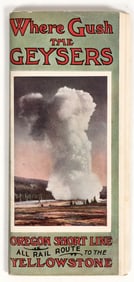 Oregon Short Line Railroad Yellowstone Guide, 1909 [200929]