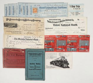 Railroad Checks & Ephemera [201108]