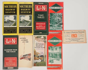 Railroad Time Table & Brochure Collection (9) [202163]