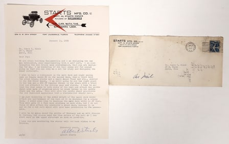 Starts Mfg. Pictorial Sternwheeler Letterhead, 1959 [190772]