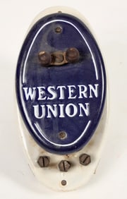 Original Western Union Telegraph Insulator Mount [202457]