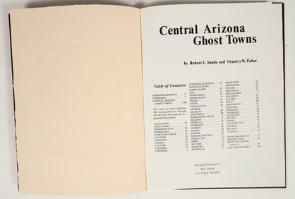 Central Arizona Ghost Towns by Spude & Paher [200946]