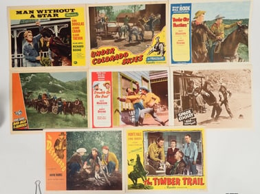 Western Movie Lobby Cards, 1945-54 (8 Different) [201366]
