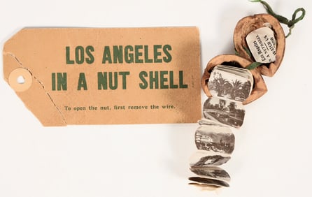 Los Angeles Accordion Photo Album Inside a Walnut Shell [202301]