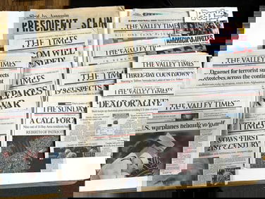 Newspaper Headlines, 9-11, Kennedy, c1963-2001 [190114]