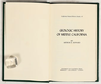 Signed 'Geologic History of Middle California', 1979 [198585]