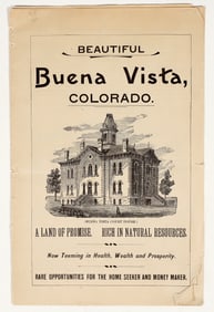 Buena Vista, CO Promotional Pamphlet, c. 1880s [201067]