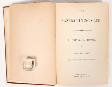 'The Sazerac Lying Club' 1st Ed., 1878 [194347]