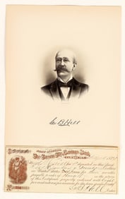 Carson City Savings Bank Check & Lithograph, George B. Hill [200457]