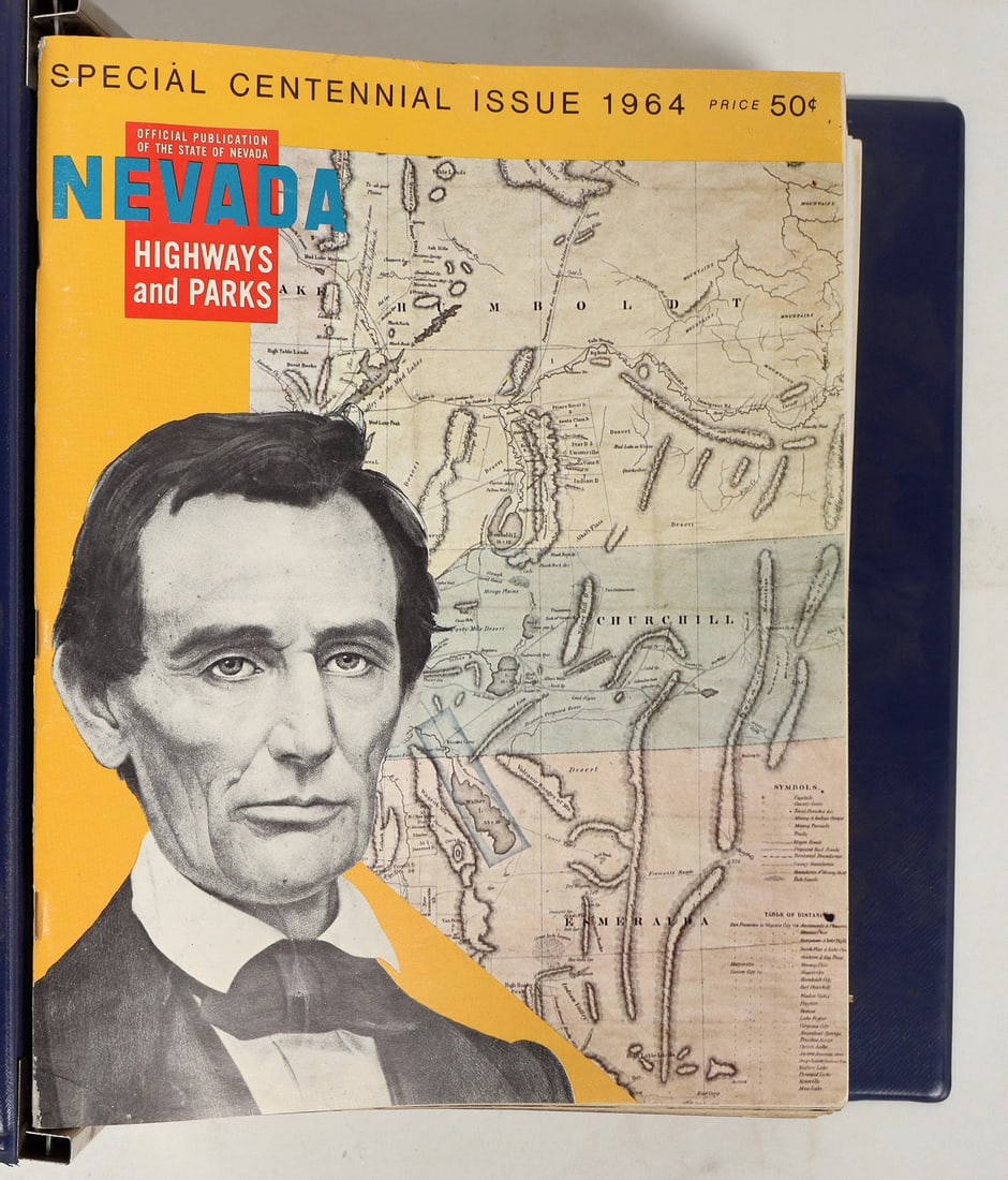 Nevada Highways & Parks Magazine Collection (18) [196729]: Lot of 18. Official Publication of the State of Nevada. Includes: 1964 (Centennial Issue, Fall Issue); 1965 (Spring, Summer, Fall, Winter issues); 1966 (Spring, Summer, Winter, Fall issues); 1967 (Spr
